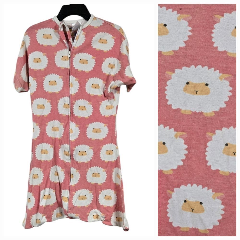 Sleeping Baby Zipadee-Zip Swaddle Transition Blanket 3-6M Pink Sheep Small Girls
